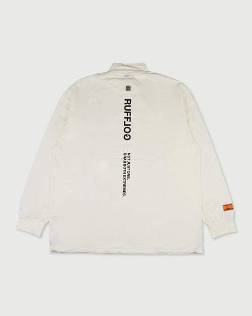 WM CENTER STRIPE LOGO L/S MOCK NECK