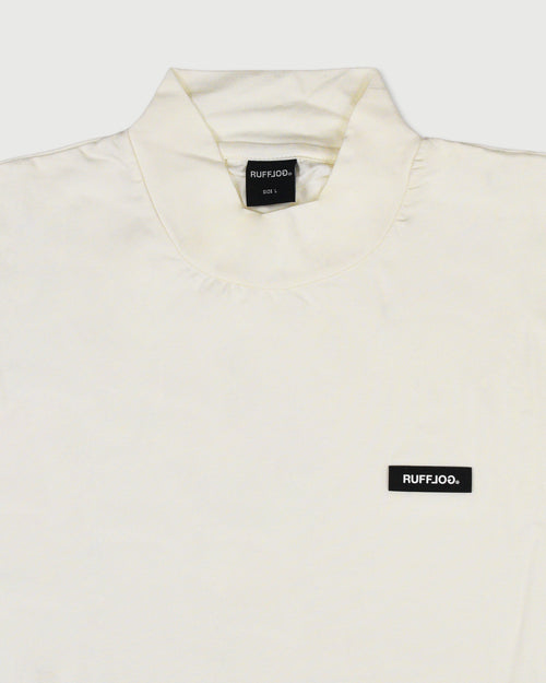 WM CENTER STRIPE LOGO L/S MOCK NECK