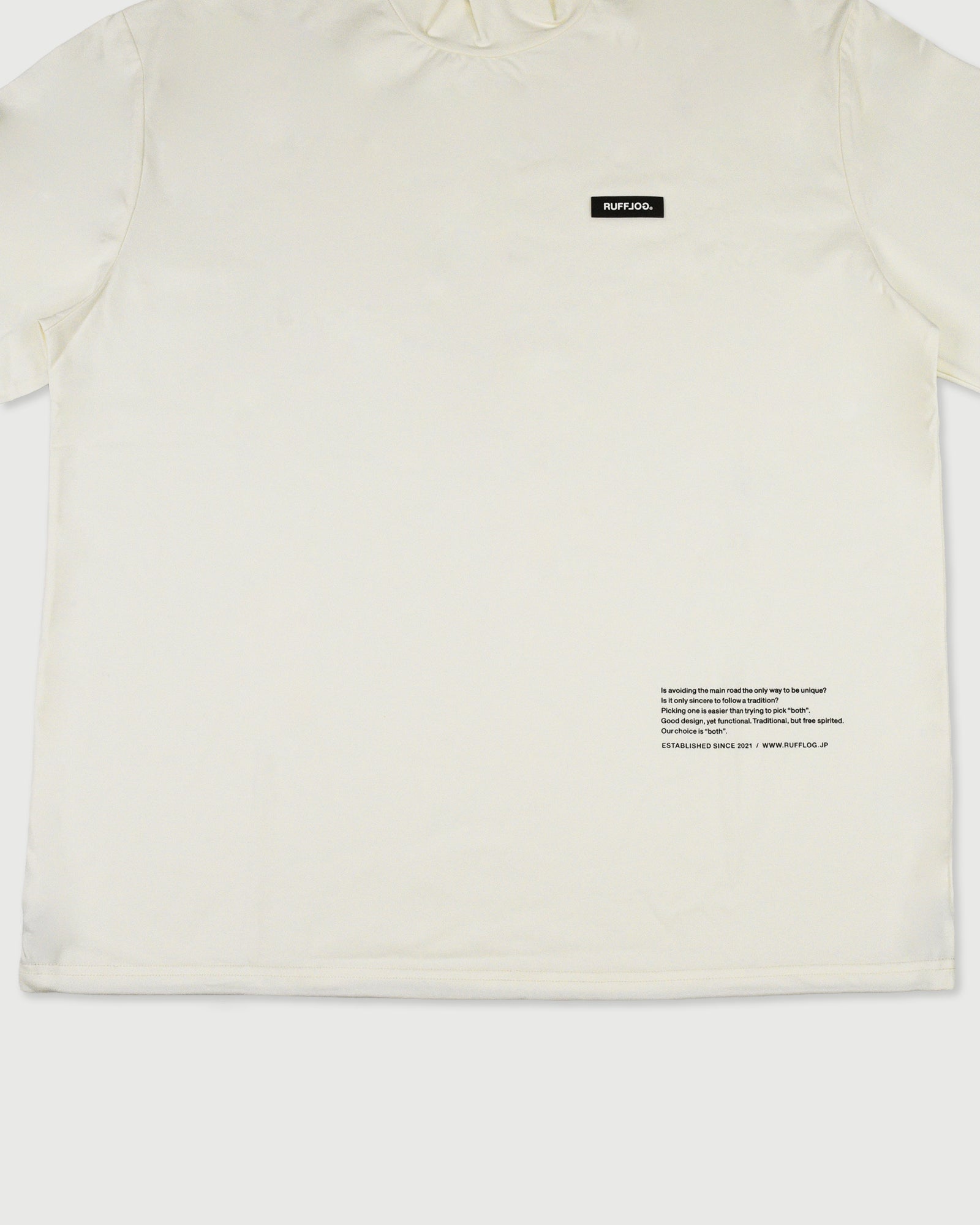 WM CENTER STRIPE LOGO L/S MOCK NECK – RUFFLOG