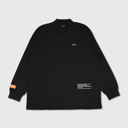 CENTER STRIPE LOGO L/S MOCK NECK