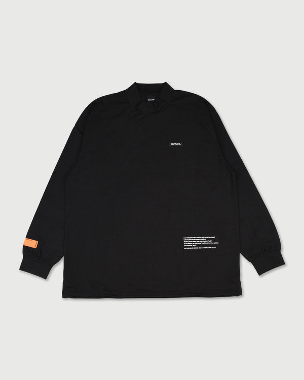CENTER STRIPE LOGO L/S MOCK NECK