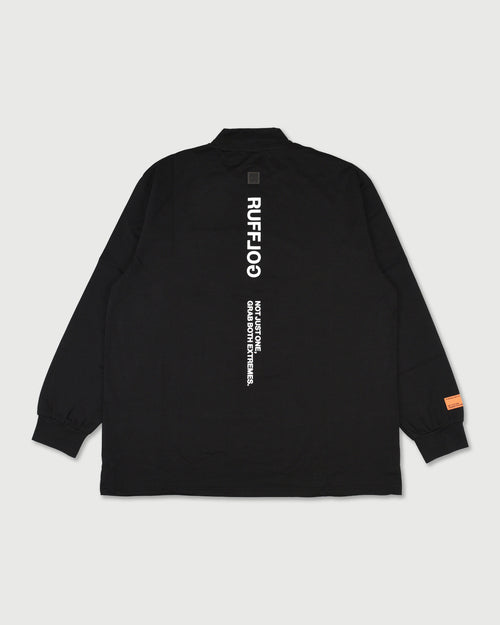 WM CENTER STRIPE LOGO L/S MOCK NECK
