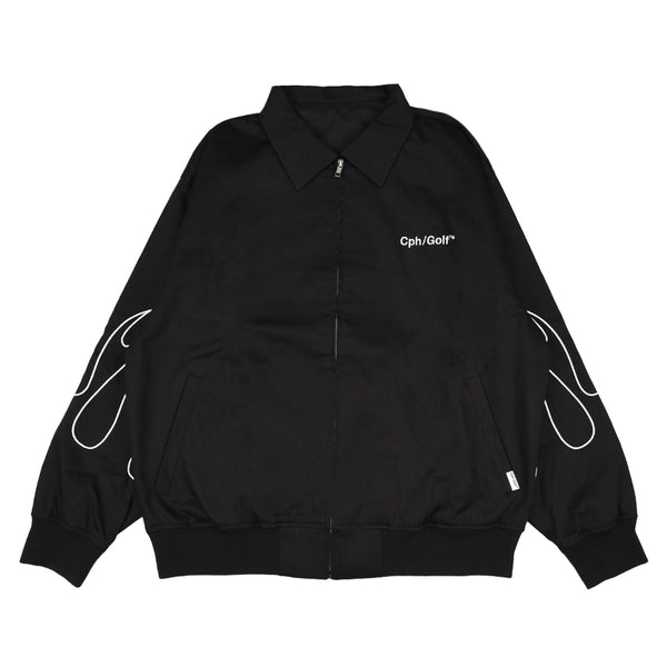 FIRE SLEEVE COTTON TRACK BLOUSON