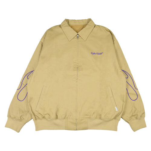 FIRE SLEEVE COTTON TRACK BLOUSON