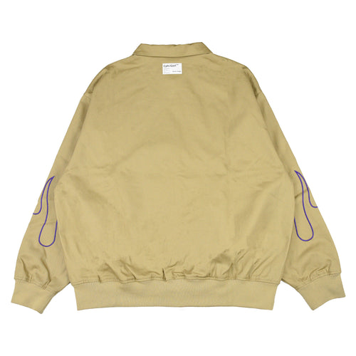FIRE SLEEVE COTTON TRACK BLOUSON