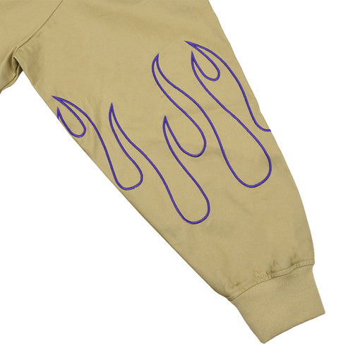 FIRE SLEEVE COTTON TRACK BLOUSON