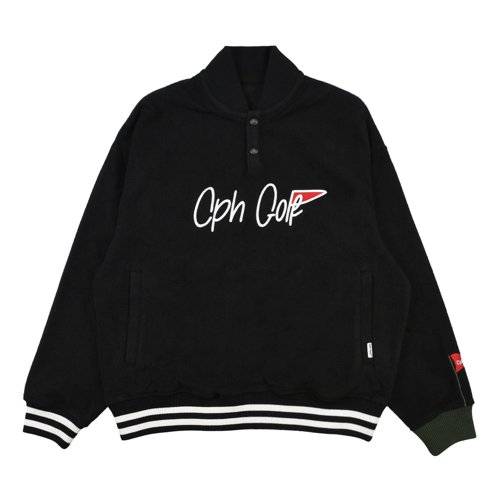 FLAG LOGO MICRO FLEECE PULLOVER – RUFFLOG