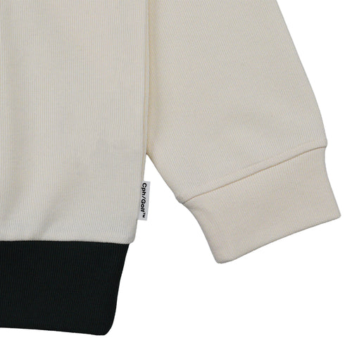 FLAG LOGO LS MOCK NECK TEE