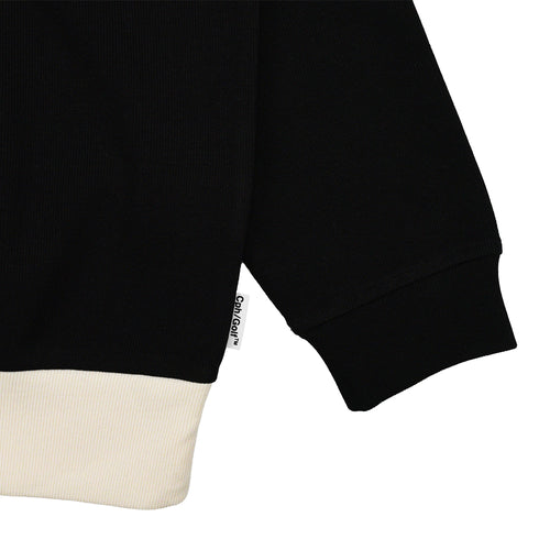 FLAG LOGO LS MOCK NECK TEE