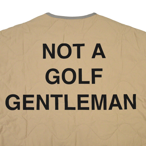 BICOLOR QUILTING NO COLLAR JACKET