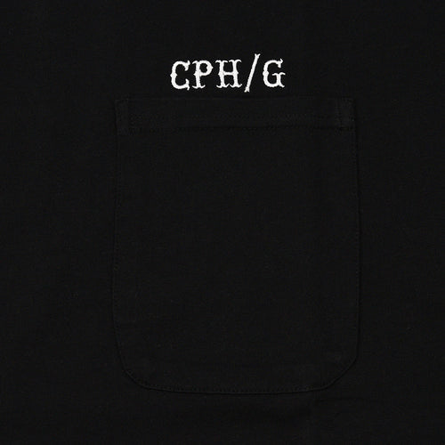 FRONT POCKET CLASSIC COTTON HALF MOCK NECK TEE