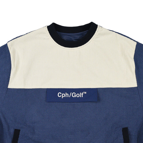 WAFFLE CORDUROY TRACK PULLOVER