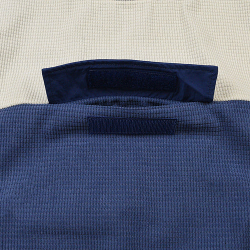 WAFFLE CORDUROY TRACK PULLOVER