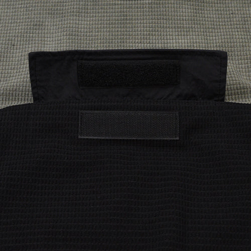 WAFFLE CORDUROY TRACK PULLOVER