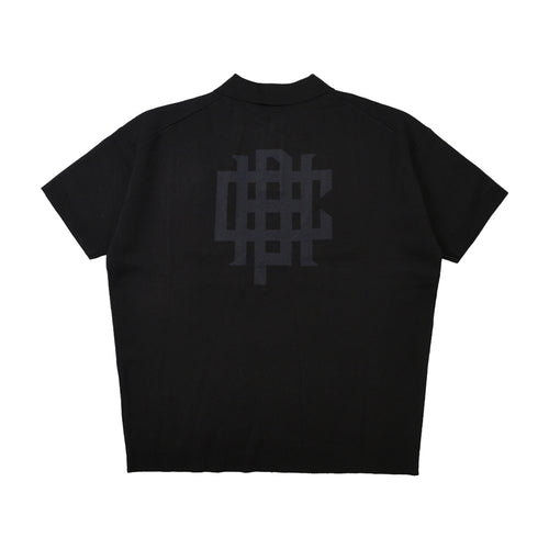 [WOMEN]OVERLAP LOGO KNIT POLO