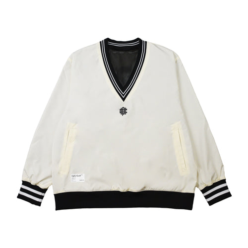 [WOMEN]OVERLAP LOGO V NECK PISTE