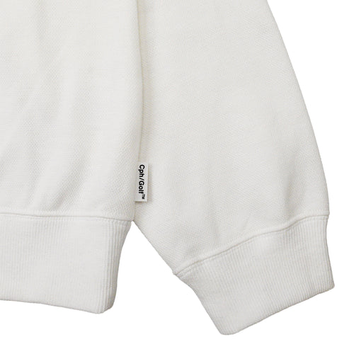 [WOMEN]OVERLAP LOGO LS MOCK NECK TEE