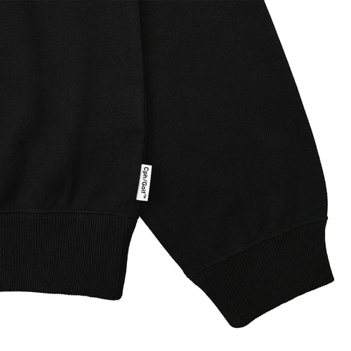 [WOMEN]OVERLAP LOGO LS MOCK NECK TEE