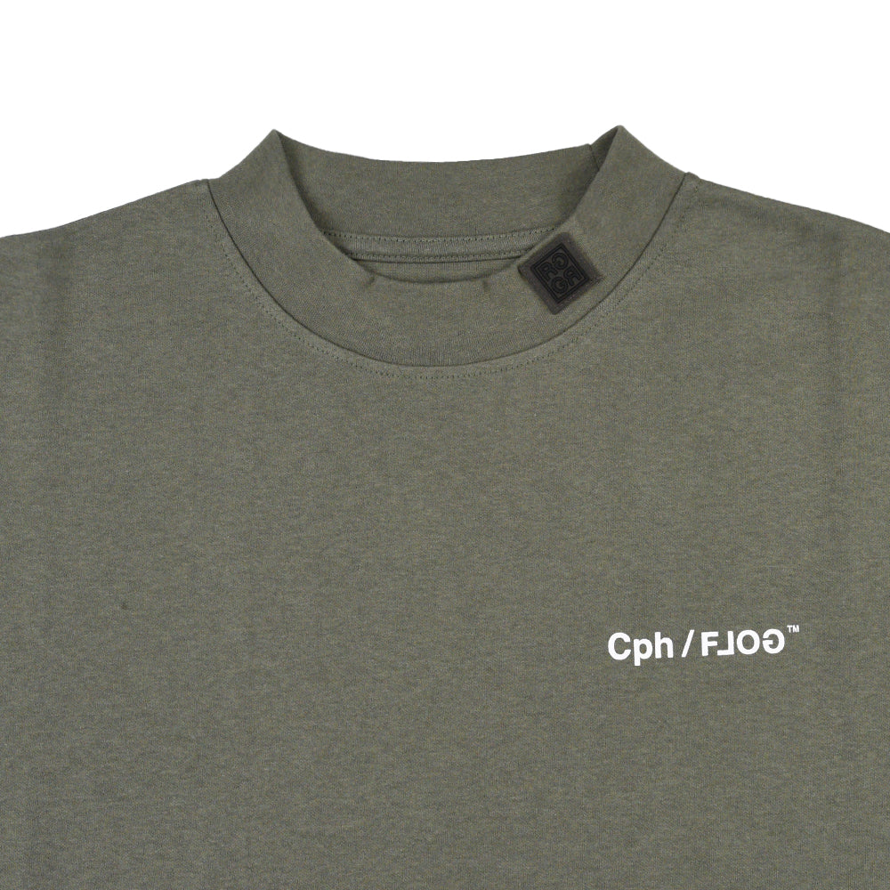 Cph/Golf グレー 長袖　モックネック　L Cph/Golf×RUFFLOG SS MOCK NECK TEE