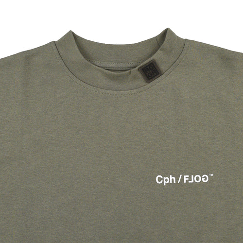 [WOMEN] Cph/Golf×RUFFLOG SS MOCK NECK TEE