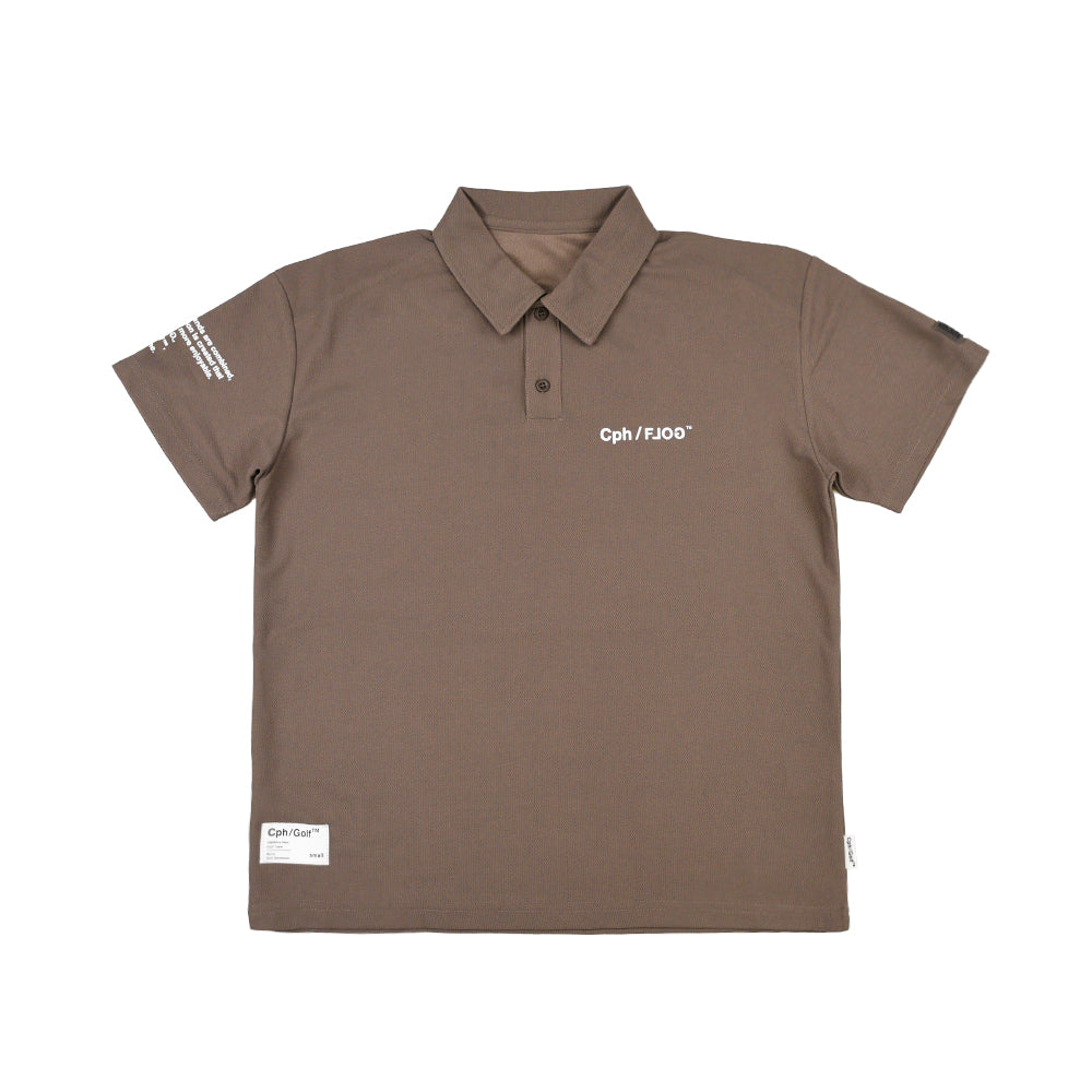 WOMEN] Cph/Golf×RUFFLOG VERTICAL LOGO SS POLO