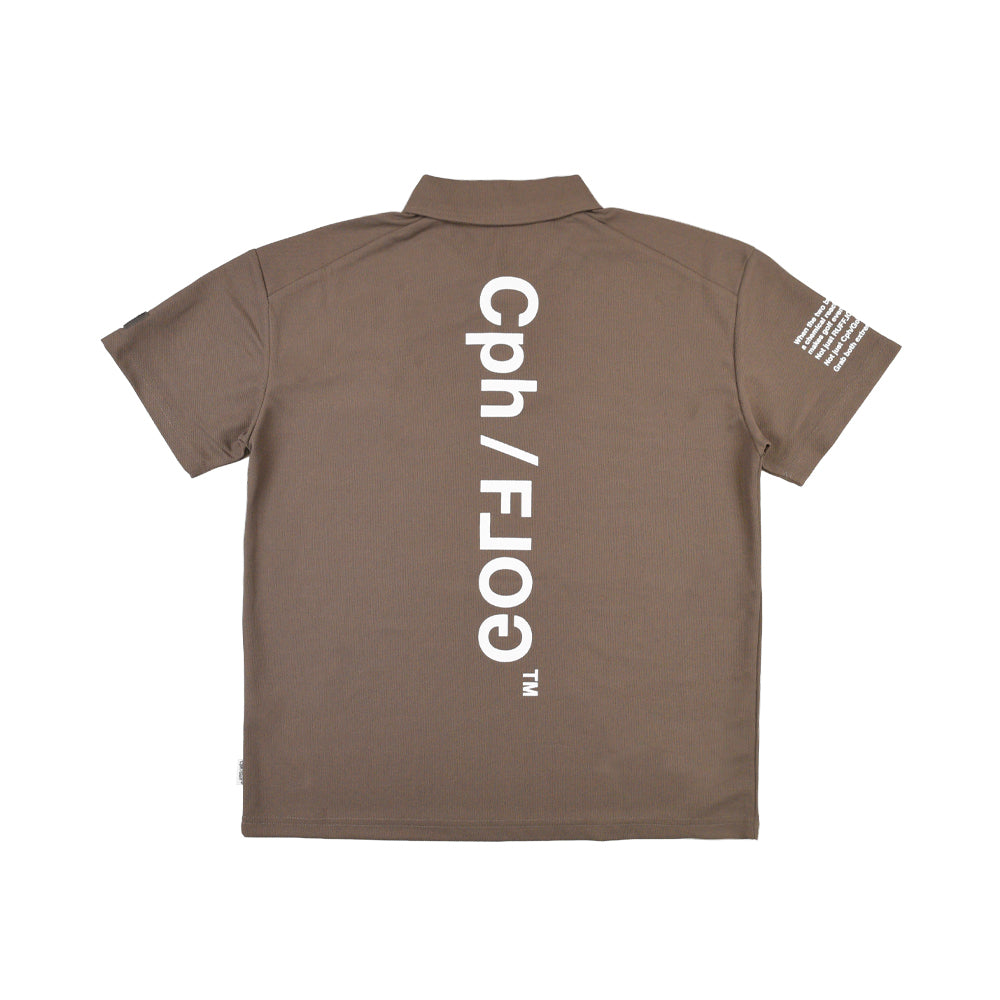 WOMEN] Cph/Golf×RUFFLOG VERTICAL LOGO SS POLO