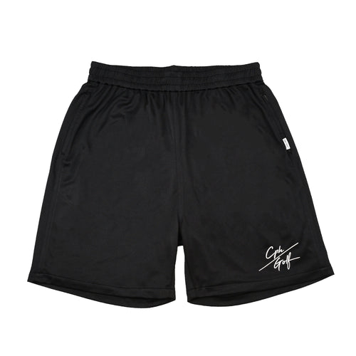 #SLASH LOGO MESH SHORTS