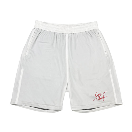 #SLASH LOGO MESH SHORTS