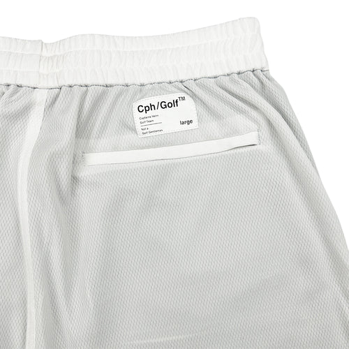 #SLASH LOGO MESH SHORTS