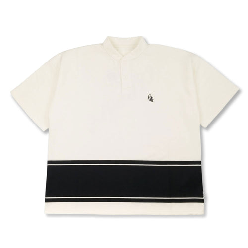 #HENRY NECK BIG STRIPE POLO