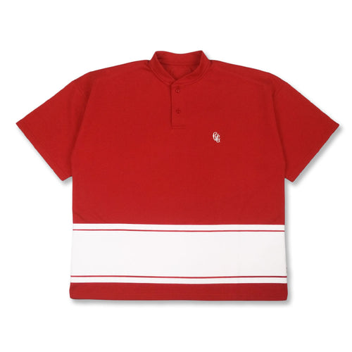 #HENRY NECK BIG STRIPE POLO