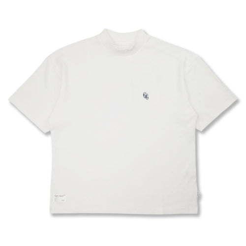 #HALF MOCK NECK CLASSIC LOGO TEE
