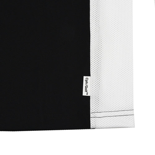 #THUNDER STRIPES SIDE MESH POLO