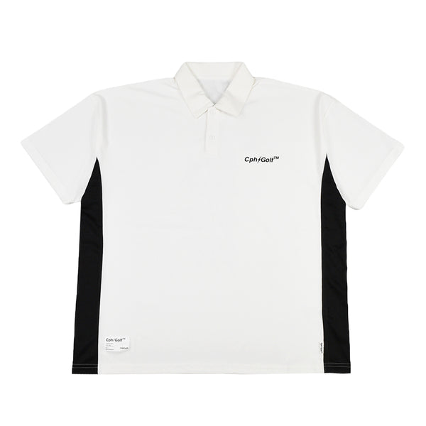 #THUNDER STRIPES SIDE MESH POLO
