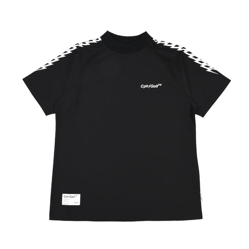 [WOMEN] #THUNDER STRIPES MOCK NECK TEE