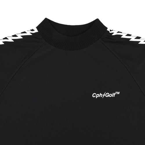 [WOMEN] #THUNDER STRIPES MOCK NECK TEE