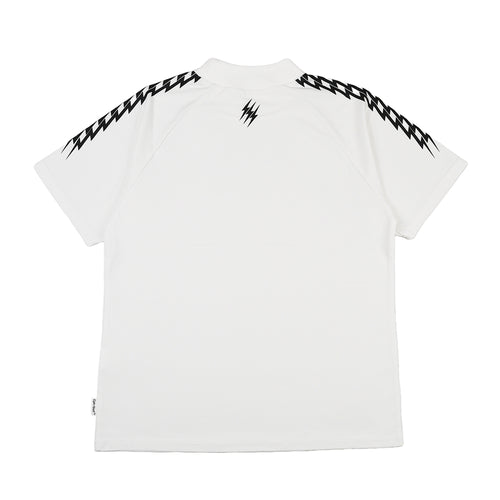 [WOMEN] #THUNDER STRIPES MOCK NECK TEE
