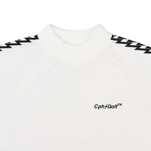 [WOMEN] #THUNDER STRIPES MOCK NECK TEE