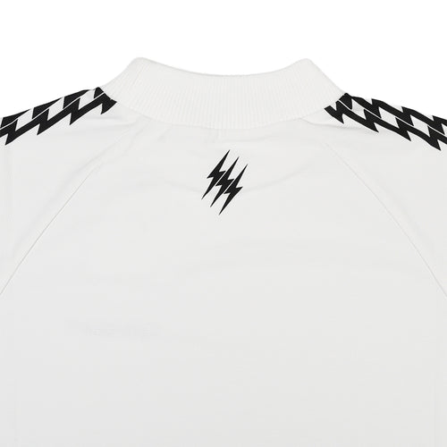 [WOMEN] #THUNDER STRIPES MOCK NECK TEE