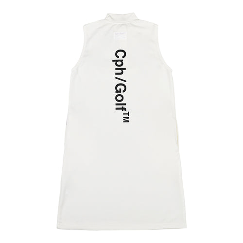 [WOMEN] NO SLEEVE MOCK NECK ONE-PIECE