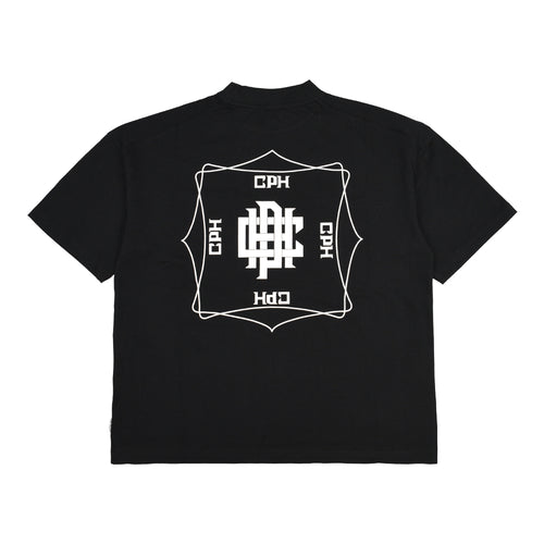 [WOMENS]OVERLAP LOGO SS MOCK