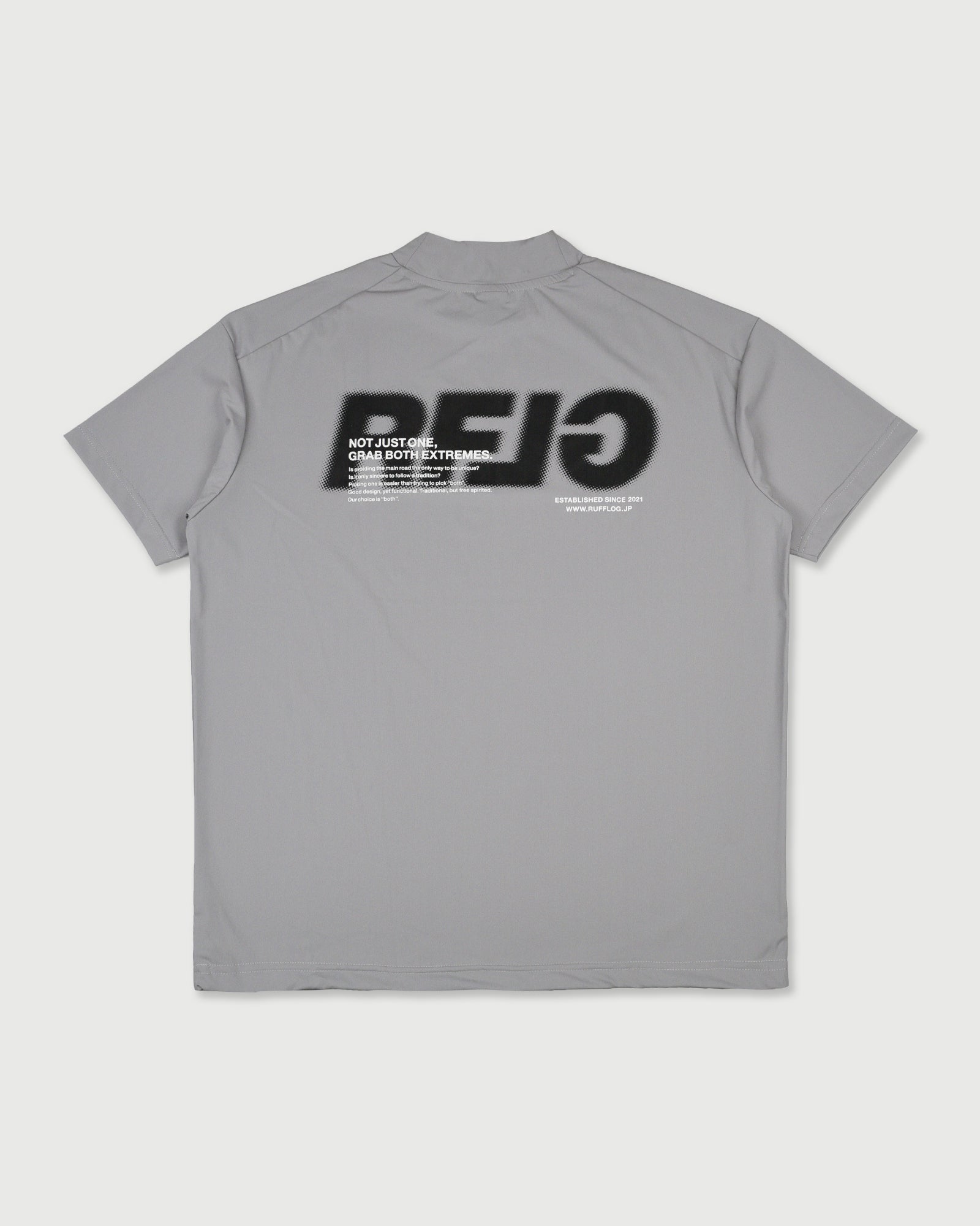 WM RFLG BACK LOGO MOCK NECK TEE – RUFFLOG