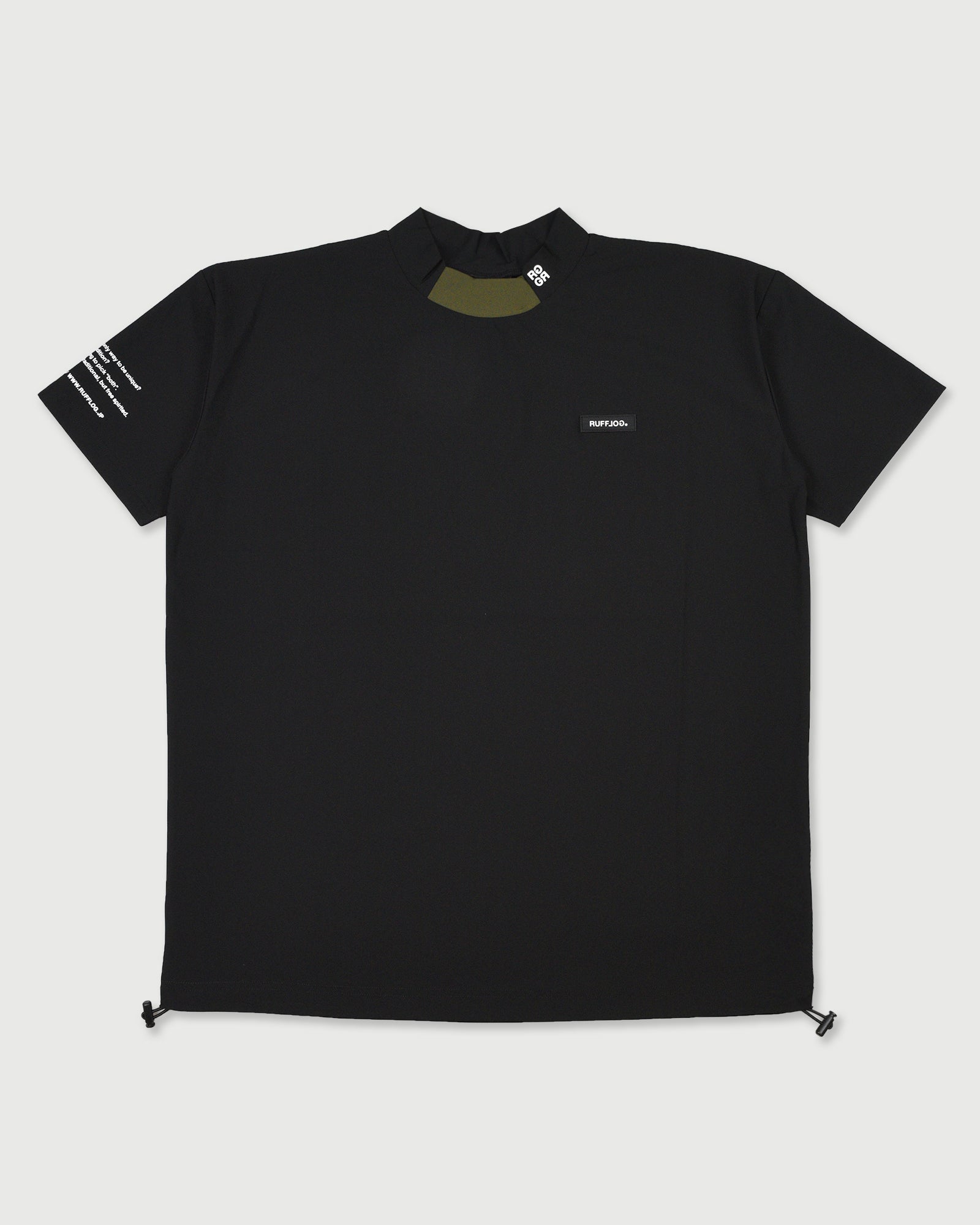 RUFFLOG 25SS VERTICAL ロゴモック ネックシャツ グレー　L VERTICAL LOGO MOCK NECK SHIRTS CHARCOAL – RUFFLOG