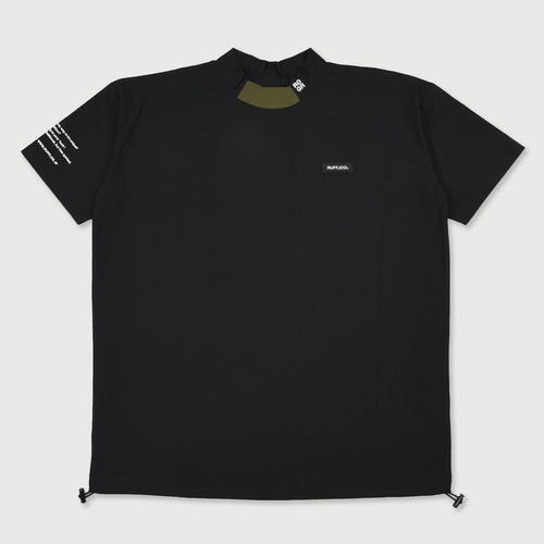 COOL FLEX BACK LINE LOGO MOCK NECK SHIRTS