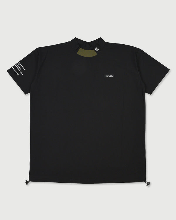 WM COOL FLEX BACK LINE LOGO MOCK NECK SHIRTS