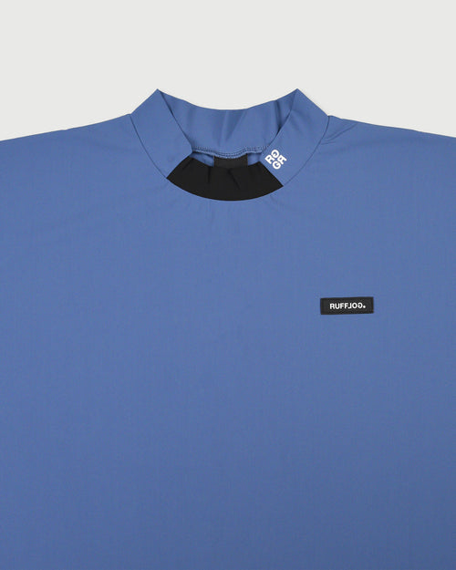 COOL FLEX BACK LINE LOGO MOCK NECK SHIRTS
