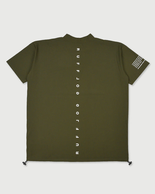COOL FLEX BACK LINE LOGO MOCK NECK SHIRTS