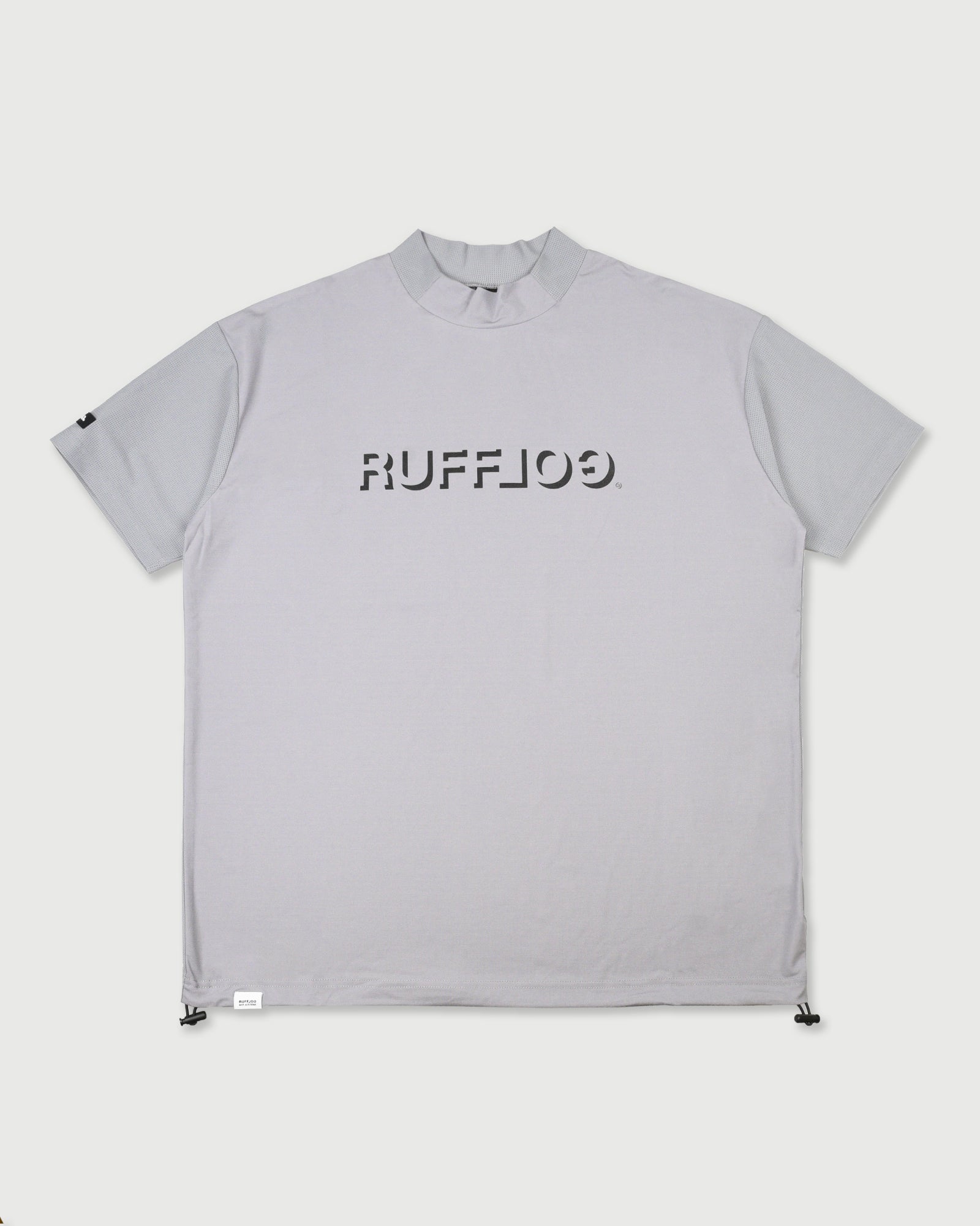 ラフロッグ　RUFFLOG MESH MOCK TEE WHITE L WM COOL FLEX MESH MOCK NECK SHIRTS – RUFFLOG