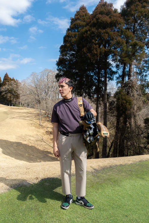 Cph/Golf™︎ JACQUARD MOCK NECK TEE