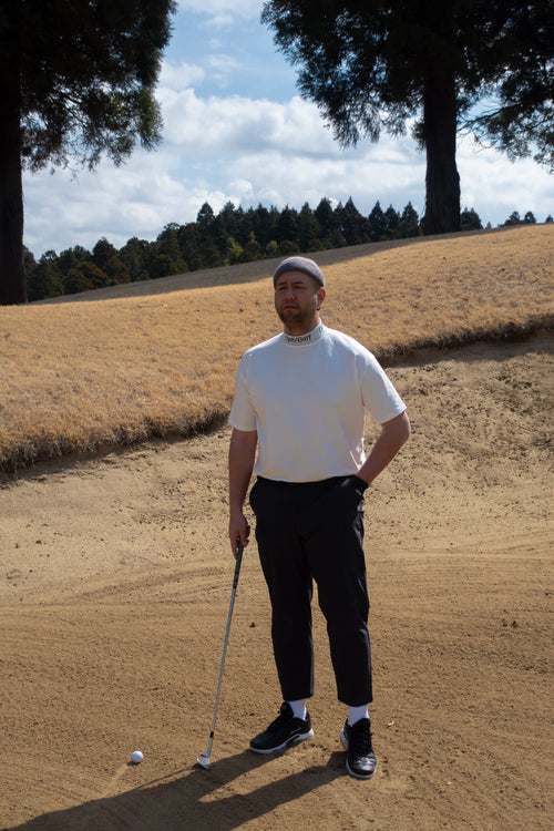 Cph/Golf™︎ JACQUARD MOCK NECK TEE